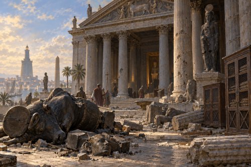 السيرابيوم في الإسكندرية في أواخر العصور القديمة